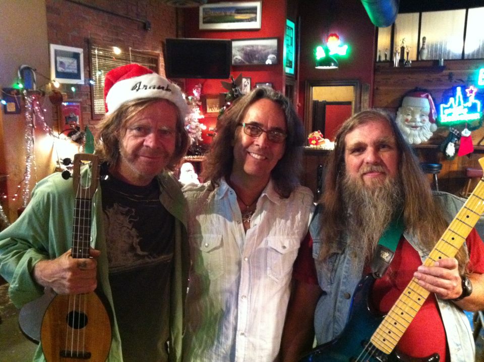 William H Macy, Michael C Mason and Mike Cochrane on the set of "Shameless"