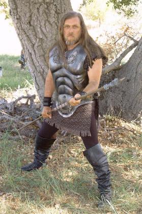 Mike Cochrane on the set of "Epic Movie"