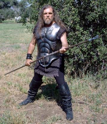 Mike Cochrane on the set of "Epic Movie"