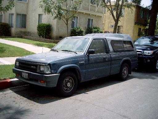 1989 Mazda B 2200. Goes fast, looks good and won't spend much time in the shop.
